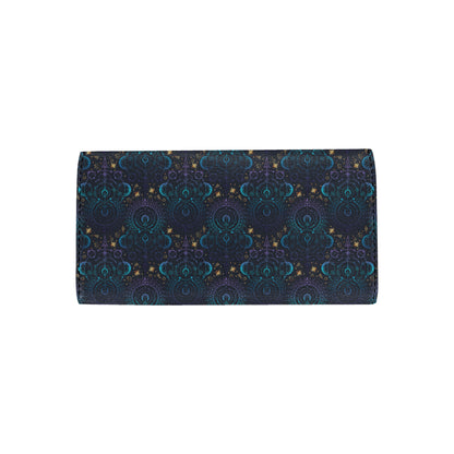 Celestial Pattern Print Design 06 Women's Trifold Wallet