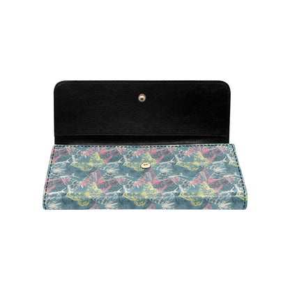 Butterfly Pattern Print Design 01 Women's Trifold Wallet