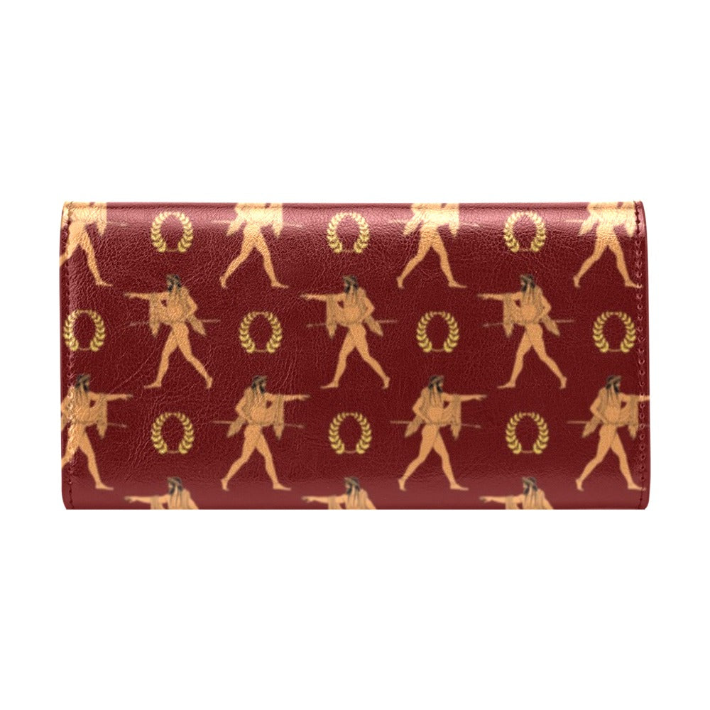 Ancient Greek Print Design LKS307 Women's Trifold Wallet