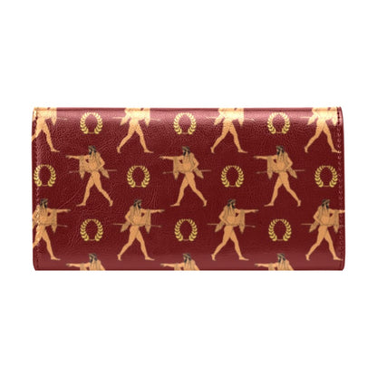 Ancient Greek Print Design LKS307 Women's Trifold Wallet