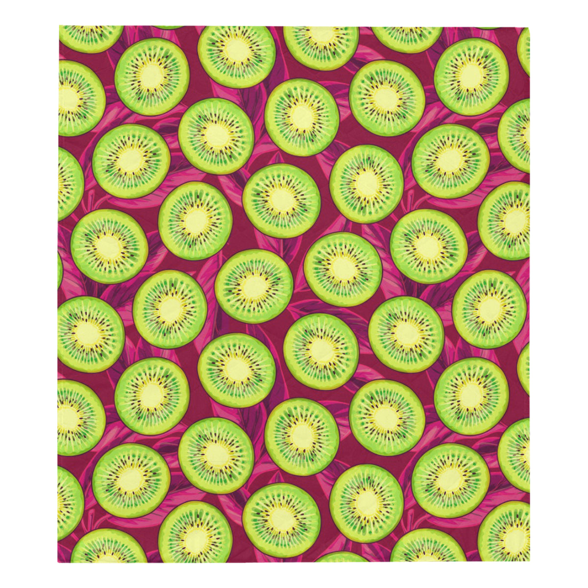 Kiwi Pattern Print Design KW05 Premium Quilt