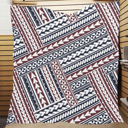 Polynesian Tribal line Premium Quilt