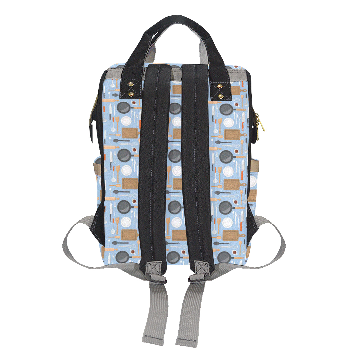 Cooking Kitchen Tools Pattern Print Design 02 Diaper Bag Backpack