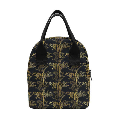 Tiger Gold Print Design LKS307 Insulated Lunch Bag