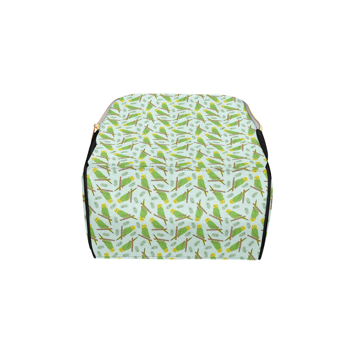 Budgerigar Pattern Print Design 04 Diaper Bag Backpack
