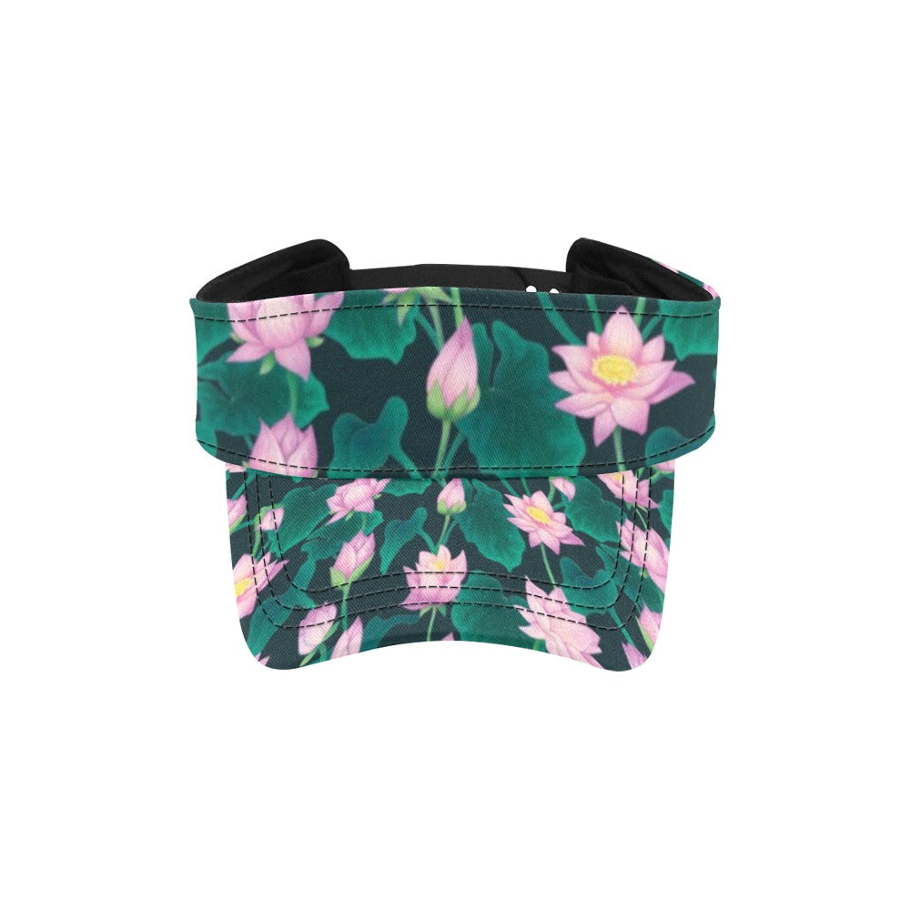Water Lily Print Design LKS302 Unisex Sun Visor