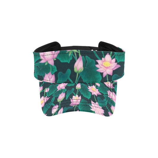Water Lily Print Design LKS302 Unisex Sun Visor