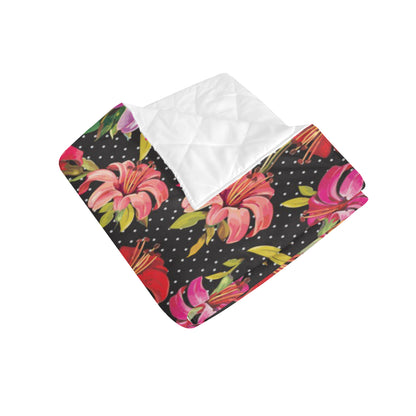 Lily Pattern Print Design LY012 Premium Quilt