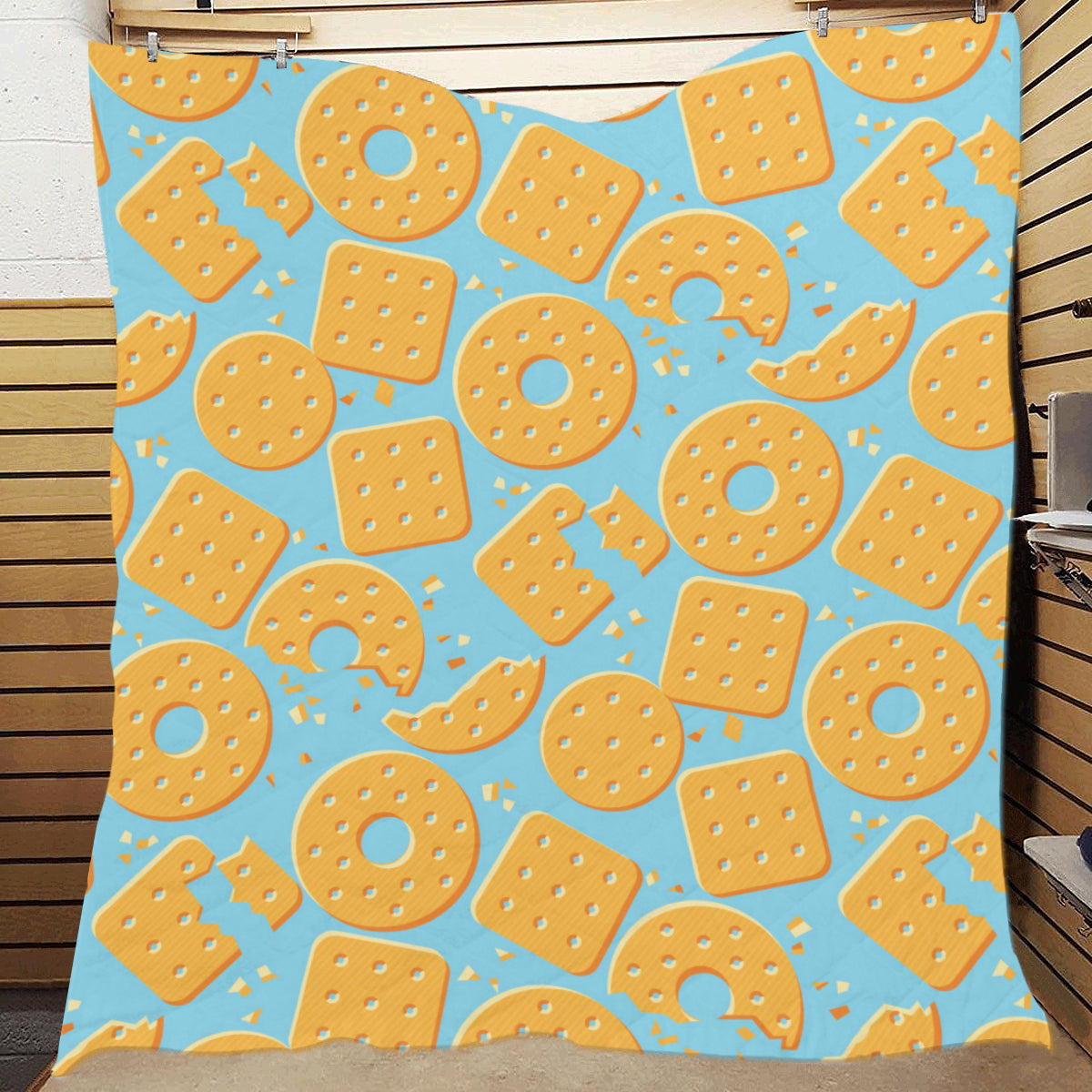 Cracker Pattern Print Design 02 Premium Quilt