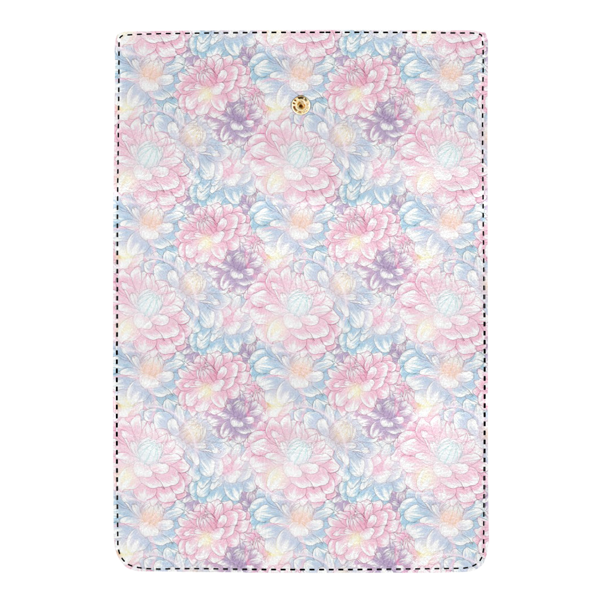 Dahlia Pattern Print Design 01 Women's Trifold Wallet