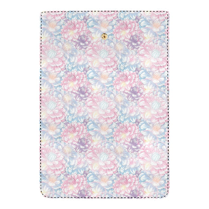 Dahlia Pattern Print Design 01 Women's Trifold Wallet