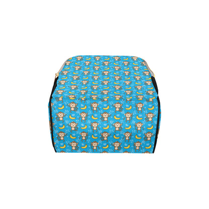 Monkey Pattern Print Design 05 Diaper Bag Backpack