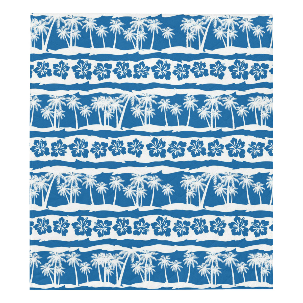 Hawaiian Themed Pattern Print Design H021 Premium Quilt