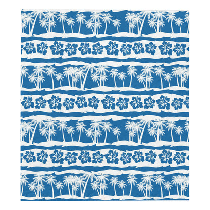 Hawaiian Themed Pattern Print Design H021 Premium Quilt