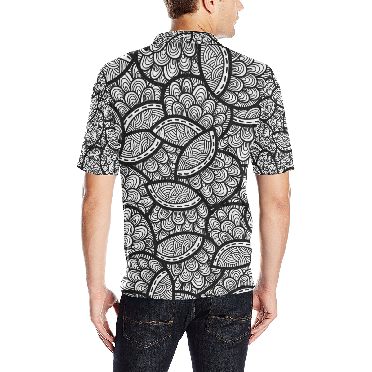 Polynesian Pattern Print Design A01 Men Polo Shirt