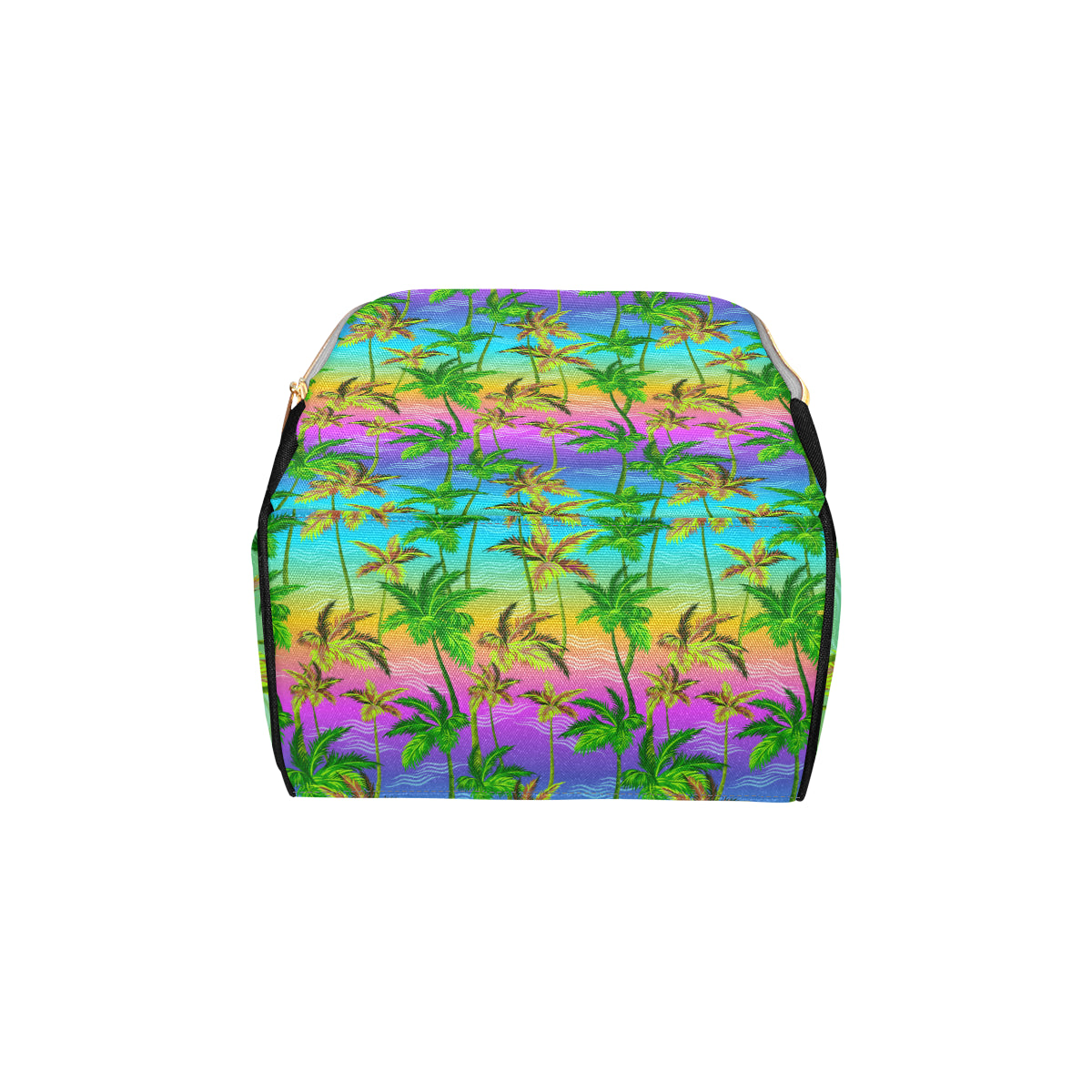Palm Tree Rainbow Pattern Diaper Bag Backpack