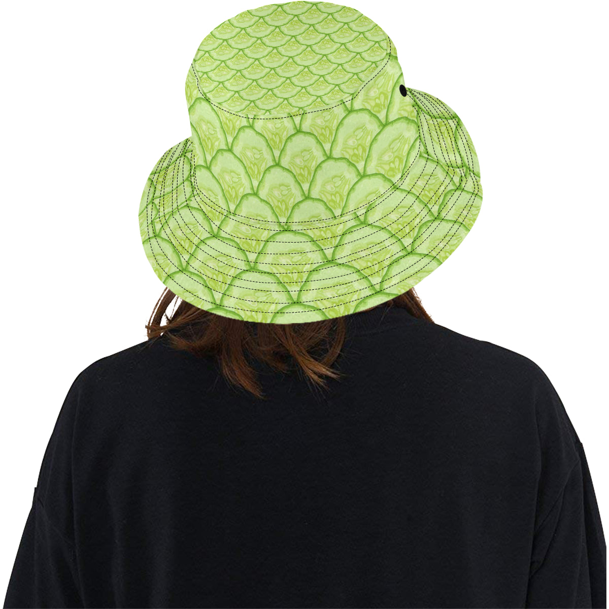 Cucumber Pattern Print Design CC04 Unisex Bucket Hat