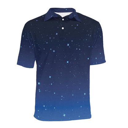 Night sky Pattern Print Design A01 Men Polo Shirt