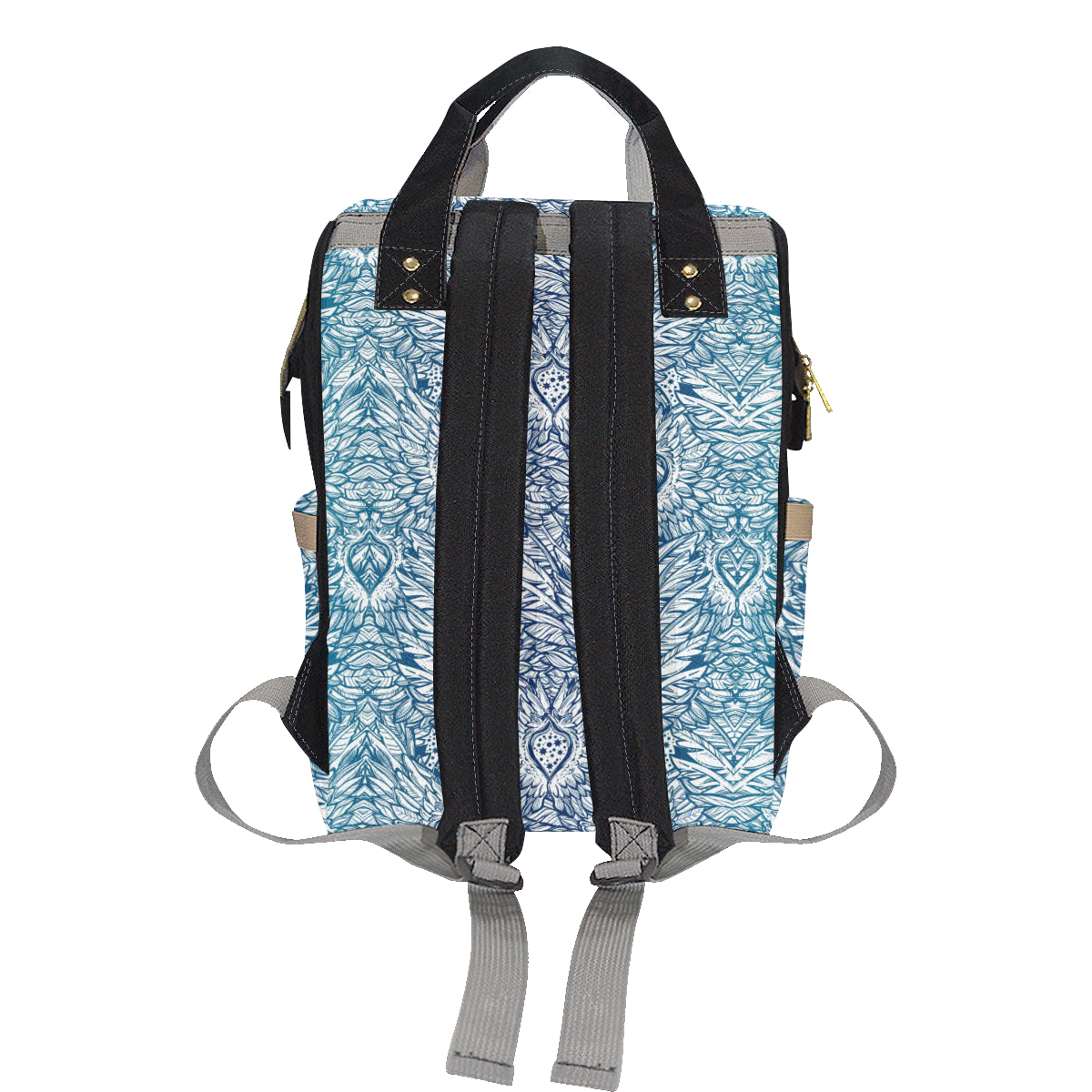 Angel Wings Boho Design Themed Print Diaper Bag Backpack
