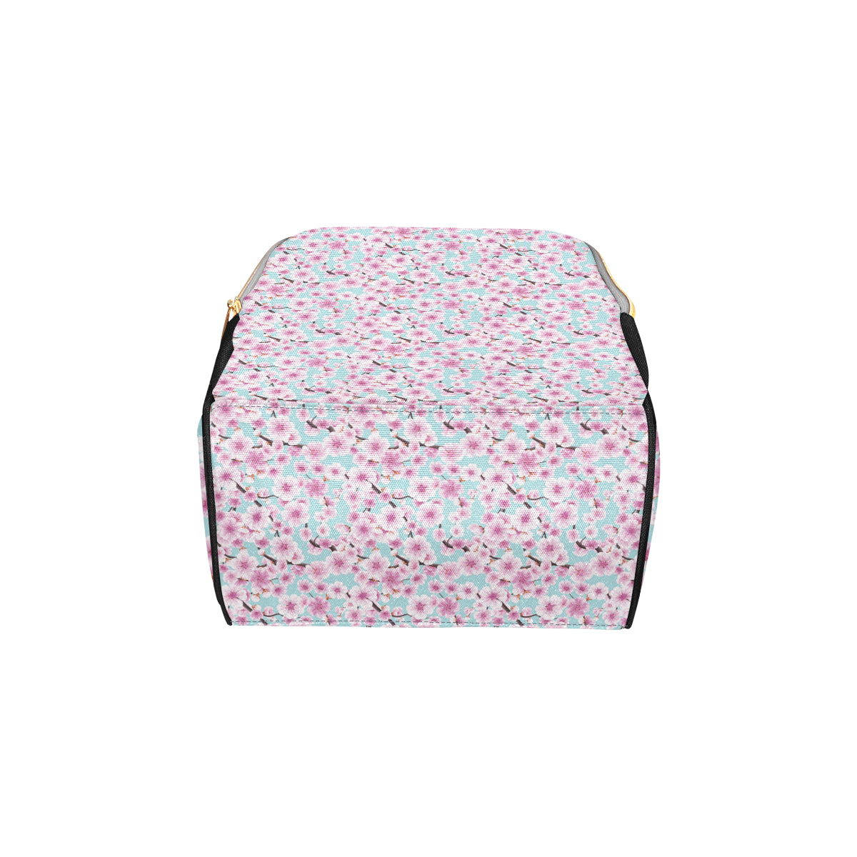Cherry Blossom Pattern Print Design 01 Diaper Bag Backpack