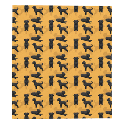 Bouviers des Flandres Pattern Print Design 01 Premium Quilt