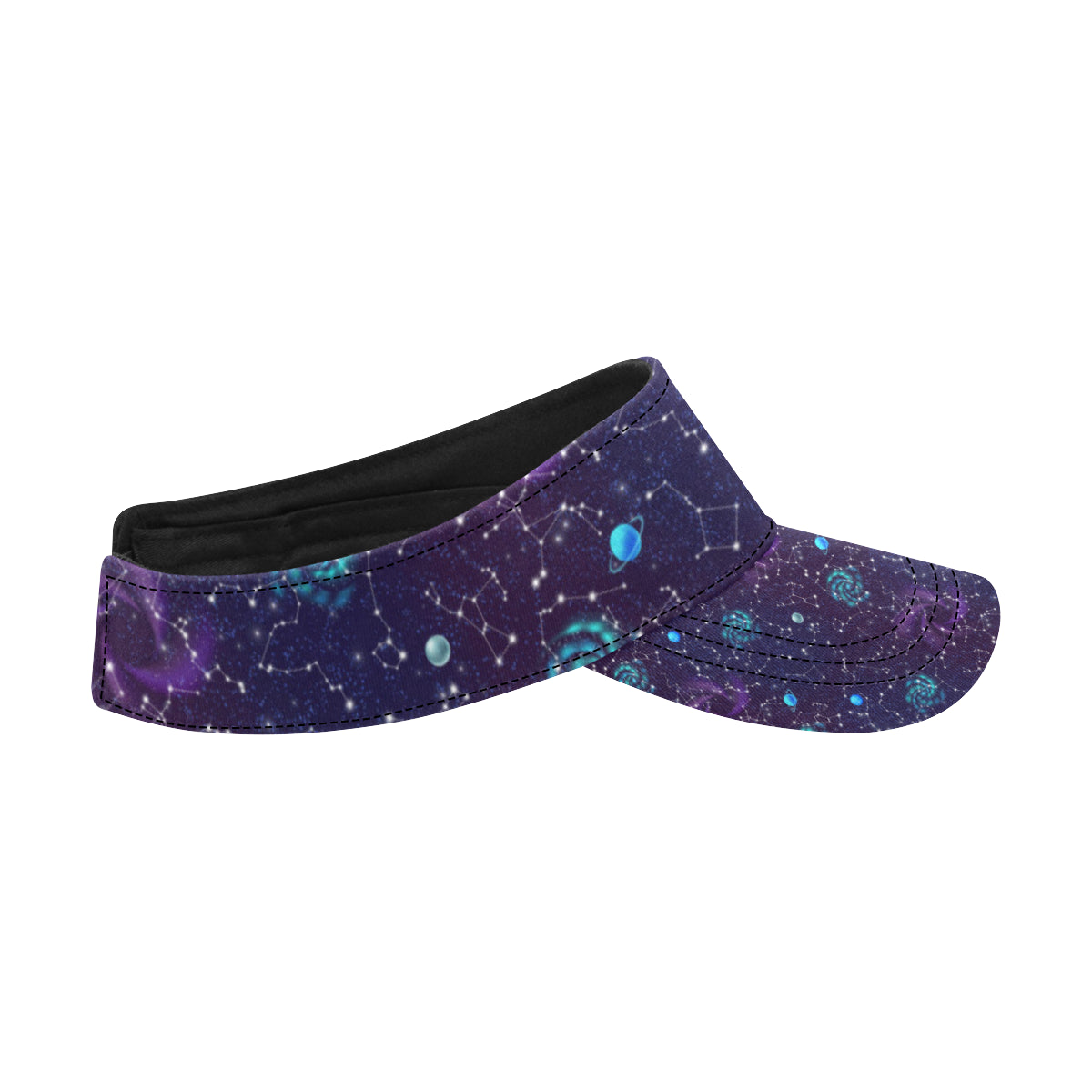 Zodiac Galaxy Design Print Unisex Sun Visor
