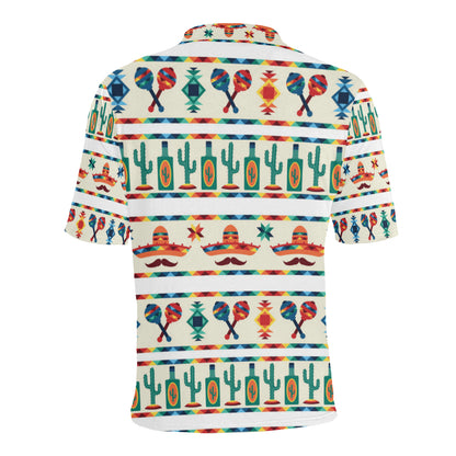 Maracas Mexican Pattern Print Design 01 Men Polo Shirt