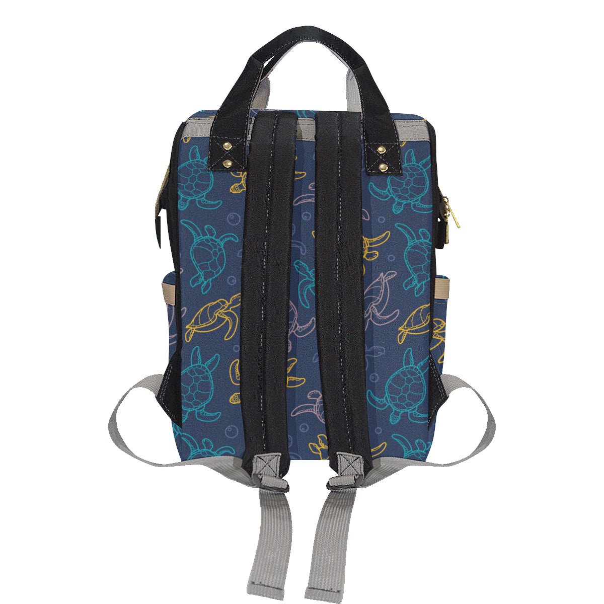 Sea Turtle Baby Print Diaper Bag Backpack
