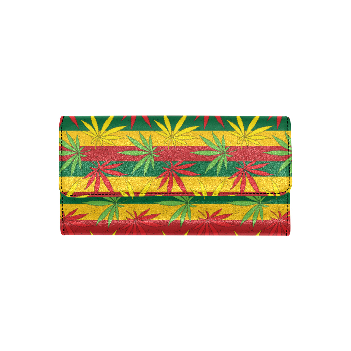 Rasta Pattern Print Design A03 Women's Trifold Wallet