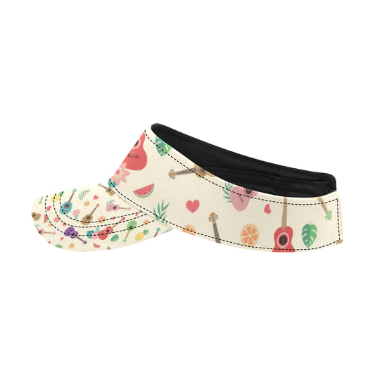 Ukulele Pattern Print Design 01 Unisex Sun Visor