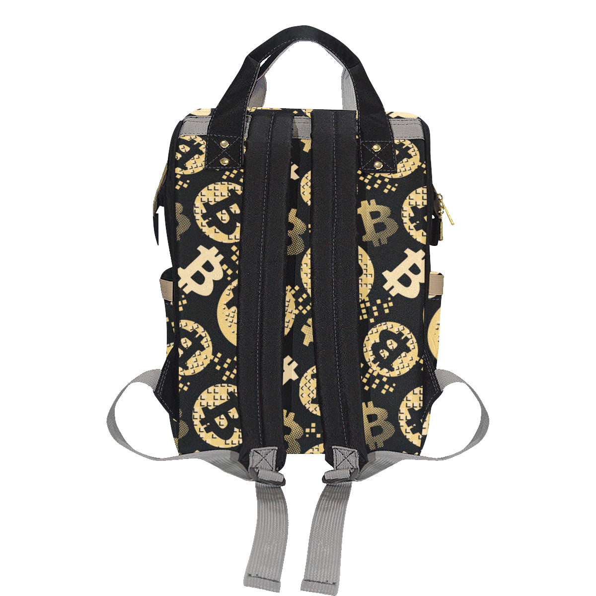 Bitcoin Pattern Print Design DO06 Diaper Bag Backpack