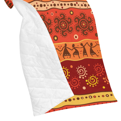 African Pattern Print Design 04 Premium Quilt