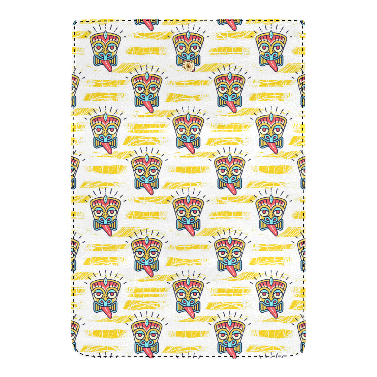 Tiki Smile Mask Print Pattern Women's Trifold Wallet