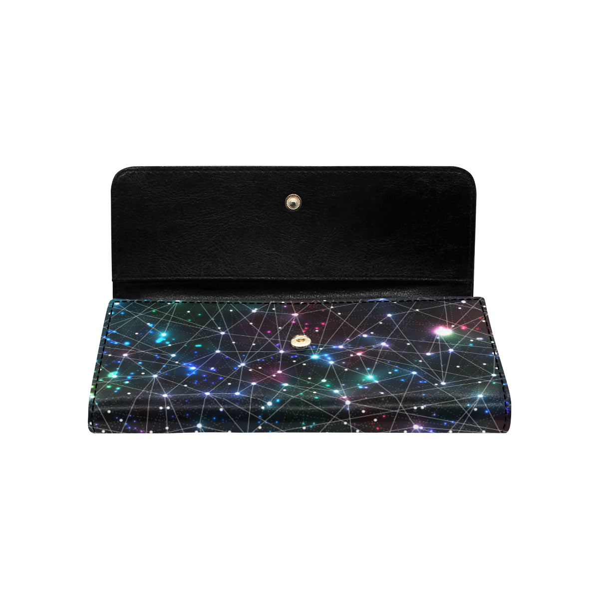 Cosmic Pattern Print Design 01 Women's Trifold Wallet
