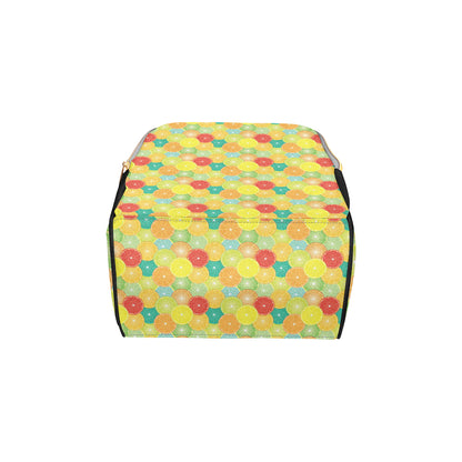 Citrus  Pattern Print Design 01 Diaper Bag Backpack