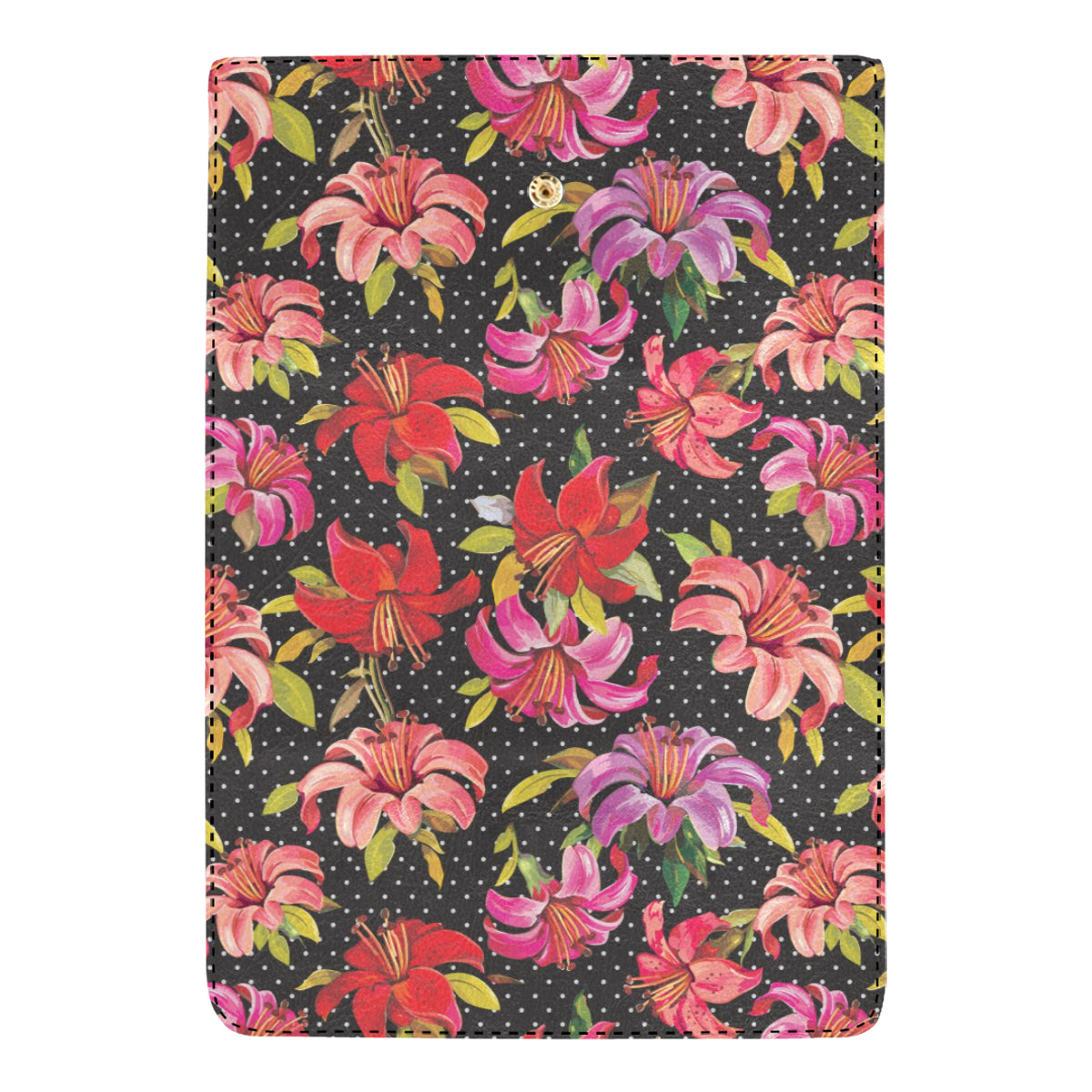 Lily Pattern Print Design LY012 Women's Trifold Wallet