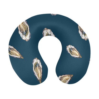 Oyster Pattern Print Design 03 U-Shaped Travel Neck Pillow