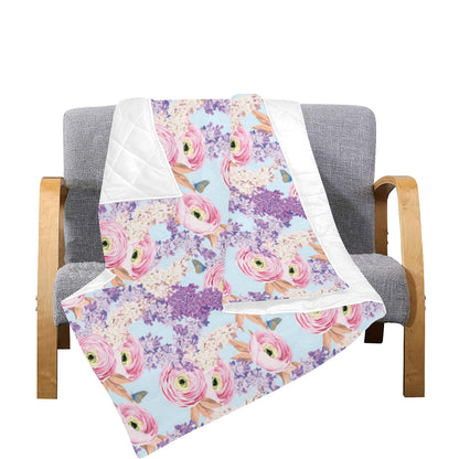 Lilac Pattern Print Design LI03 Premium Quilt