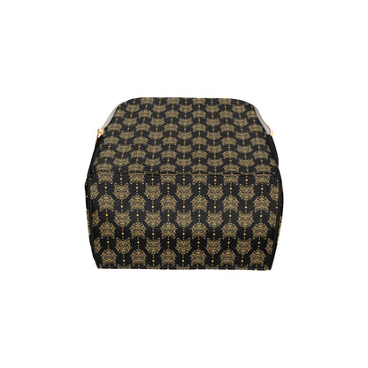 Aztec Wolf Pattern Print Design 04 Diaper Bag Backpack