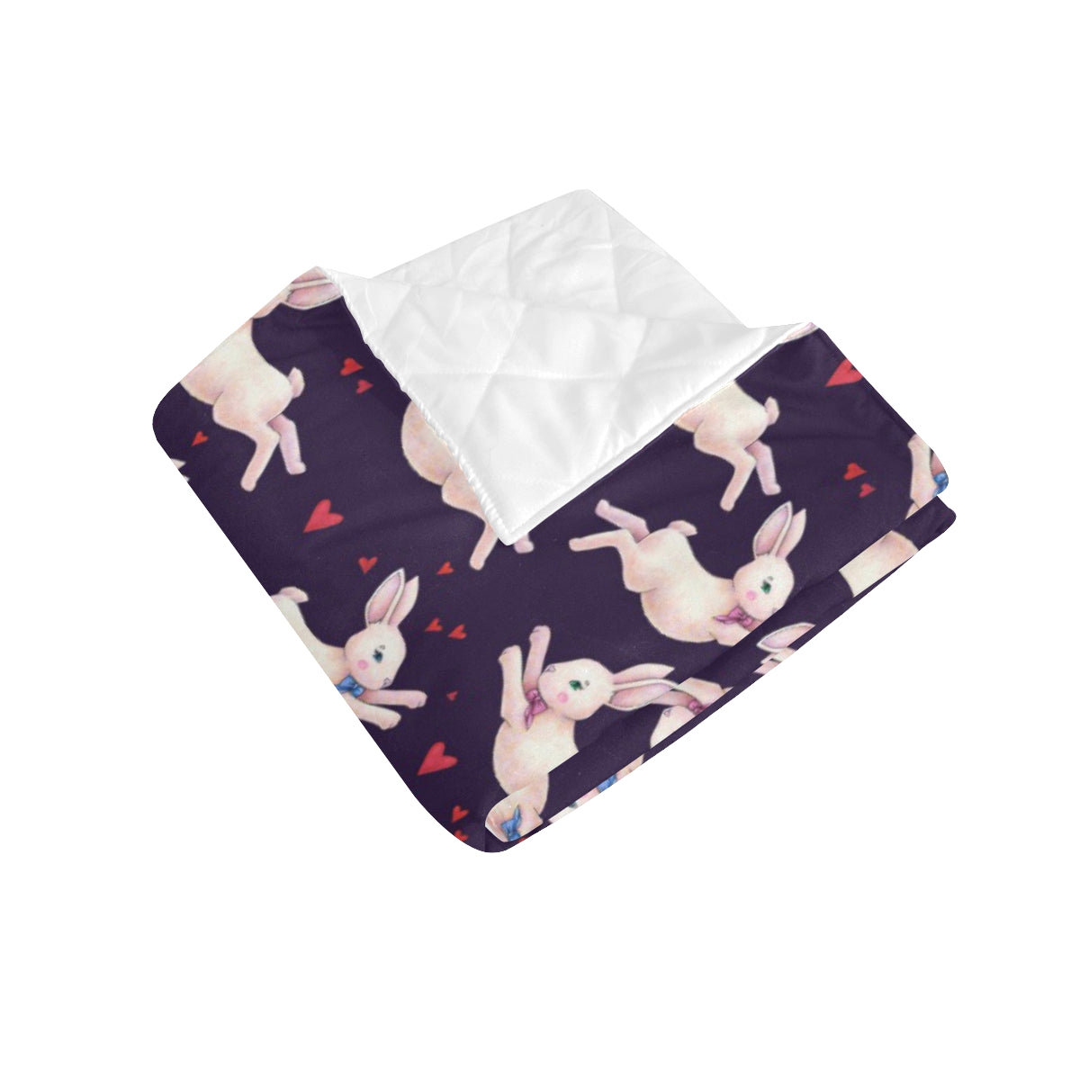 Rabbit Pattern Print Design RB016 Premium Quilt