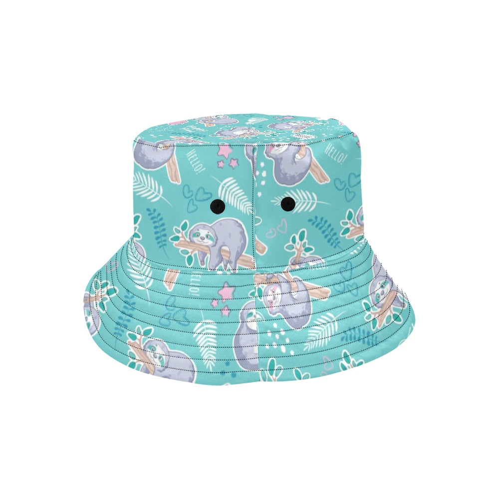 Sloth Print Design LKS309 Unisex Bucket Hat