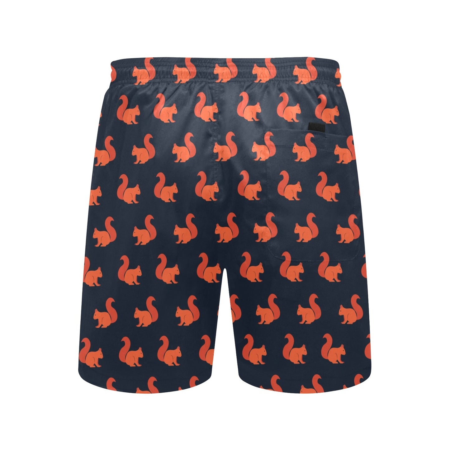 Squirrel Print Design LKS306 Men's Swim Trunks Beach Shorts