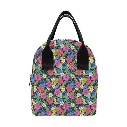 Hibiscus Print Design LKS3010 Insulated Lunch Bag