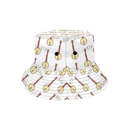 Banjo Print Design LKS402 Unisex Bucket Hat
