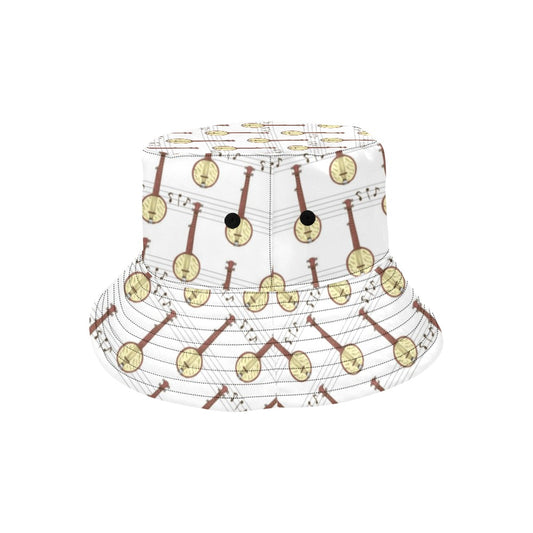 Banjo Print Design LKS402 Unisex Bucket Hat