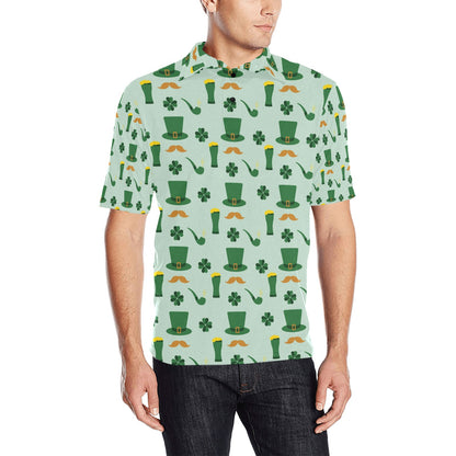 St Patricks Day Print Design LKS304 Men Polo Shirt