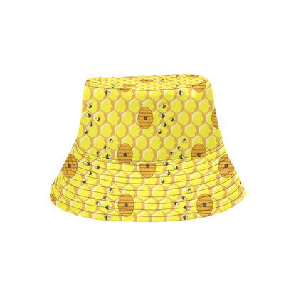 Honey Bee Print Design LKS303 Unisex Bucket Hat