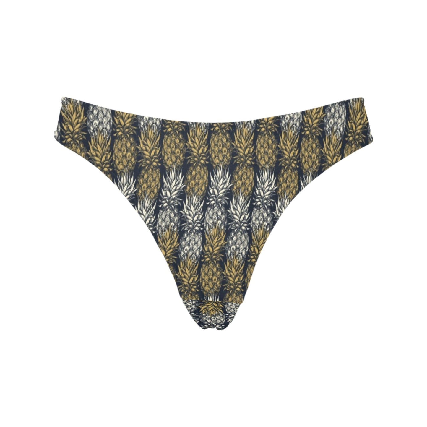 Pineapple Print Design Pattern Women's Thongs