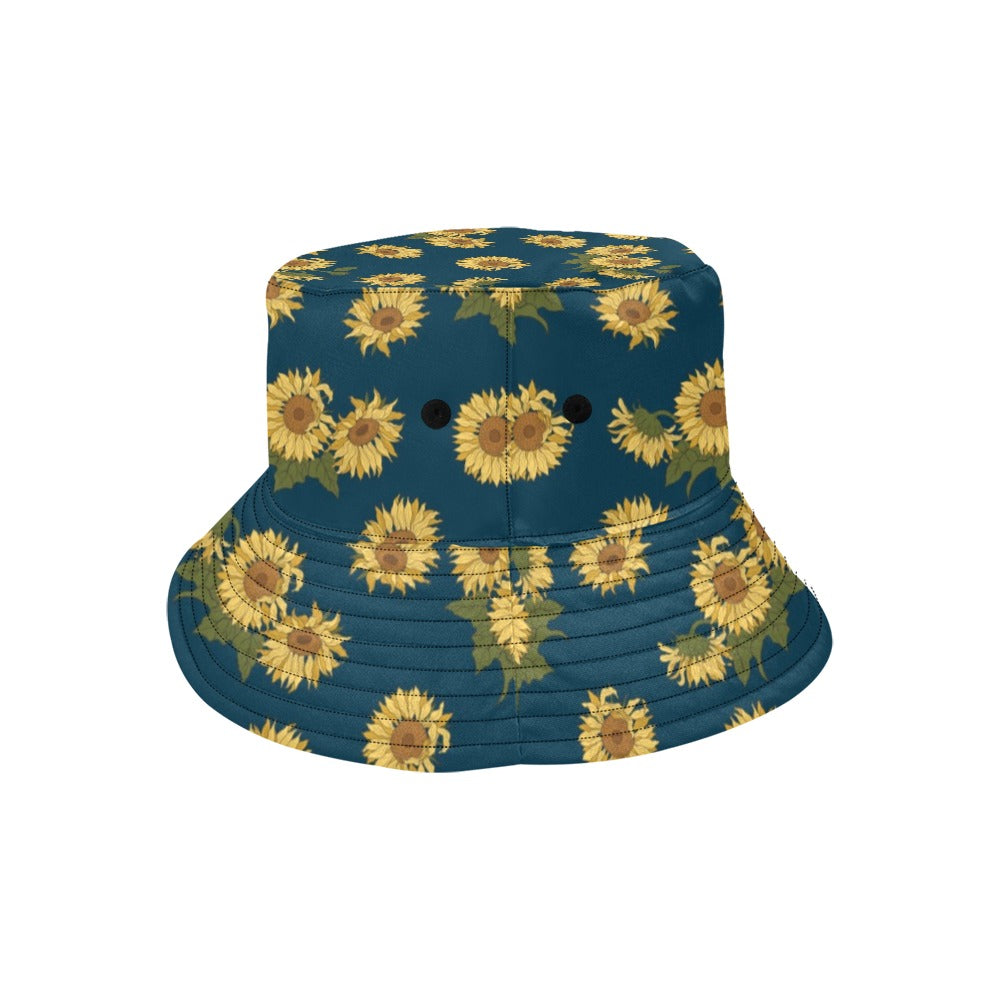Sunflower Print Design LKS305 Unisex Bucket Hat