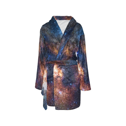 Celestial Milky way Galaxy Women's Fleece Robe